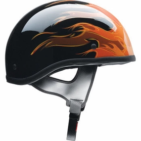 Z1R CC Beanie Half Shell Helmet Hellfire Orange